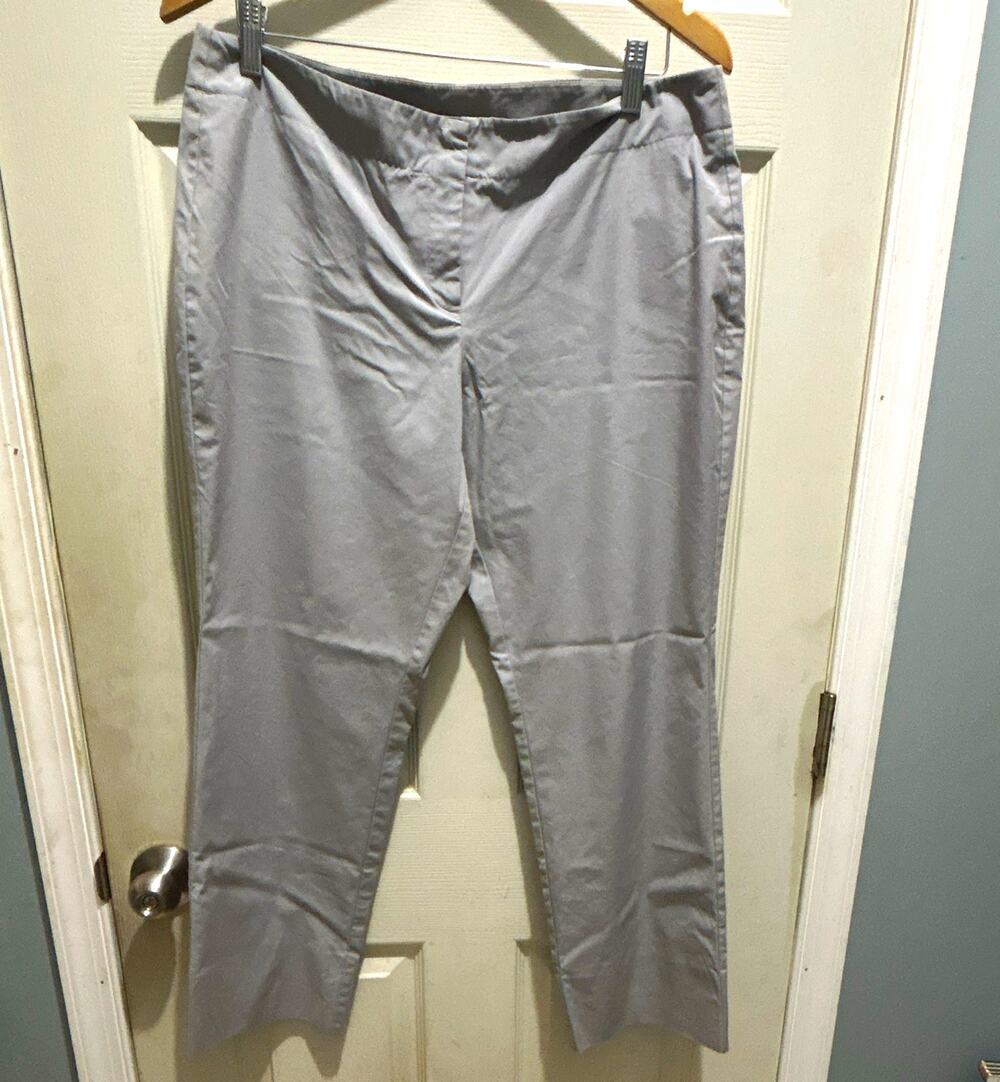 New York & Company Gray Stretch Dress Pants Women’s Size 12 Regular Flat Front